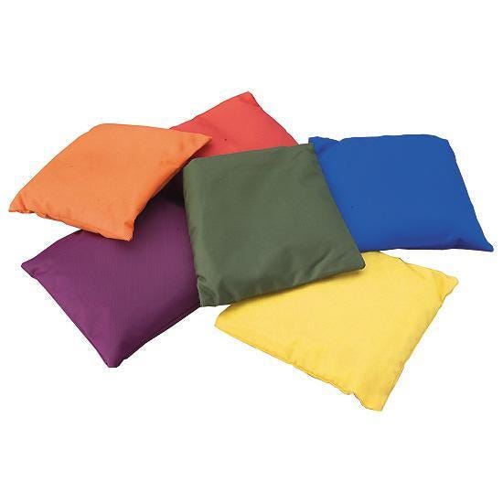 Nylon Beanbags, 5 Inches, Set of 6 2120322